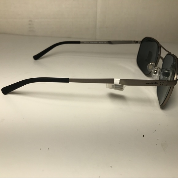 ARNETTE KALLIO AN3079 706 Gunmetal Polarized Dk Grey Aviator Sunglasses Nwt - Picture 2 of 10